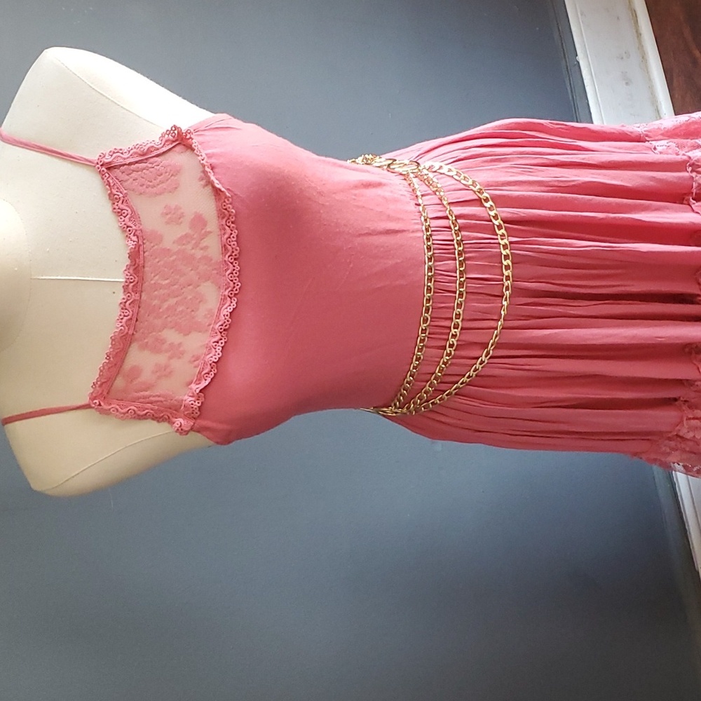 Mia Joy  catrin women pink Barbiecore dress size 12 - Picture 14 of 17